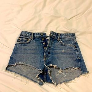Grlfrnd denim light blue Jean shorts